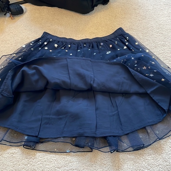 Abercrombie Kids Silver Star Navy Skirt - Picture 3 of 3